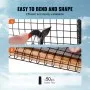 VEVOR 8 inch x 100ft Solar Panel Bird Guard, Critter Guard Roll Kit with Rust-proof PVC Coating, Solar Panel Guard with 50pcs Tire Wires, 1/2 inch Wire Roll Mesh