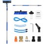 VEVOR Water Fed Pole Kit, 24FT Solar Panel Cleaning Pole with Extendable Handle, 180° Rotatable Brush Head & 65.6FT Hose, Household & Outdoor Window Cleaner Tool for Caravan Solar Panel Deck