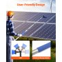 VEVOR Water Fed Pole Kit, 3.6m Solar Panel Cleaning Pole with Extendable Handle, 180° Rotatable Brush Head & 20m Hose, Household & Outdoor Window Cleaner Tool for Caravan Solar Panel Deck