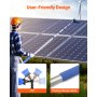 VEVOR Water Fed Pole Kit, 11m Solar Panel Cleaning Pole with Extendable Handle, 180° Rotatable Brush Head & 20m Hose, Household & Outdoor Window Cleaner Tool for Caravan Solar Panel Deck