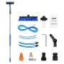 VEVOR Water Fed Pole Kit, 11m Solar Panel Cleaning Pole with Extendable Handle, 180° Rotatable Brush Head & 20m Hose, Household & Outdoor Window Cleaner Tool for Caravan Solar Panel Deck