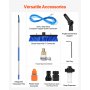 VEVOR Water Fed Pole Kit, 9m Solar Panel Cleaning Pole with Extendable Handle, 180° Rotatable Brush Head & 20m Hose, Household & Outdoor Window Cleaner Tool for Caravan Solar Panel Deck
