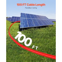 100FT Solar Panel Extension Wire Female & Male Connectors 10AWG Set of 2