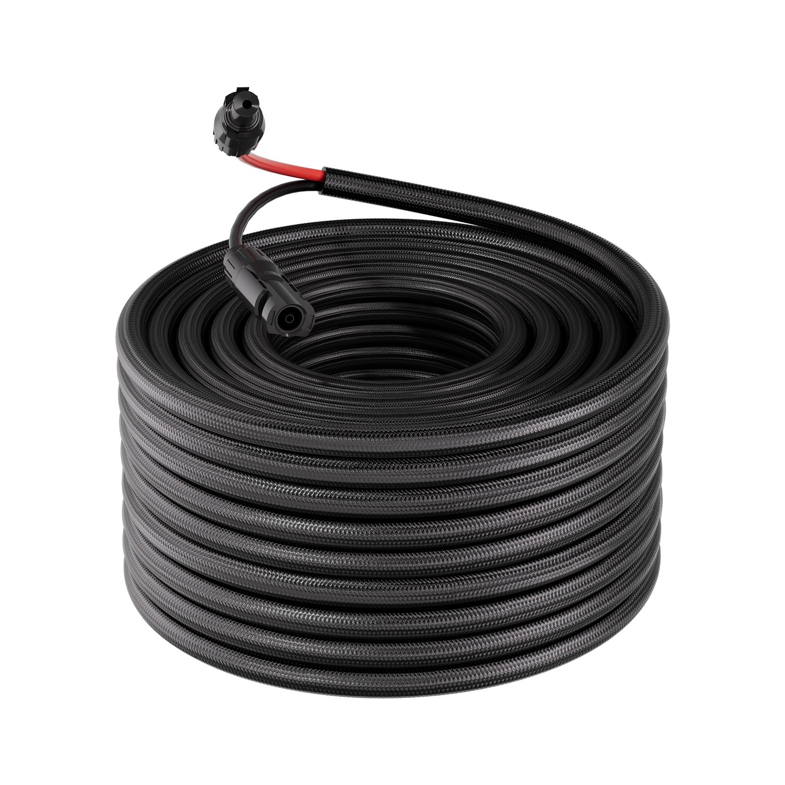 VEVOR 30.48M Solar Panel Extension Cable, 10 AWG, Solar Panel Wire with Flame Retardant Protective Sleeving, Female and Male Connectors, IP67 Waterproof PV Wire, for Outdoor Automotive RV, Black & Red