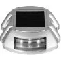 Luces de entrada VEVOR (paquete de 24) Luces solares para entrada, color blanco brillante con tornillo, luces solares para terraza, luces de muelle inalámbricas impermeables para exteriores, 6 LED para advertencia de caminos, jardín, pasarelas, aceras, escalones