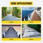 VEVOR Solar Driveway Lights 4-Pack LED Pathway Lights Dock Path Step Road Green
