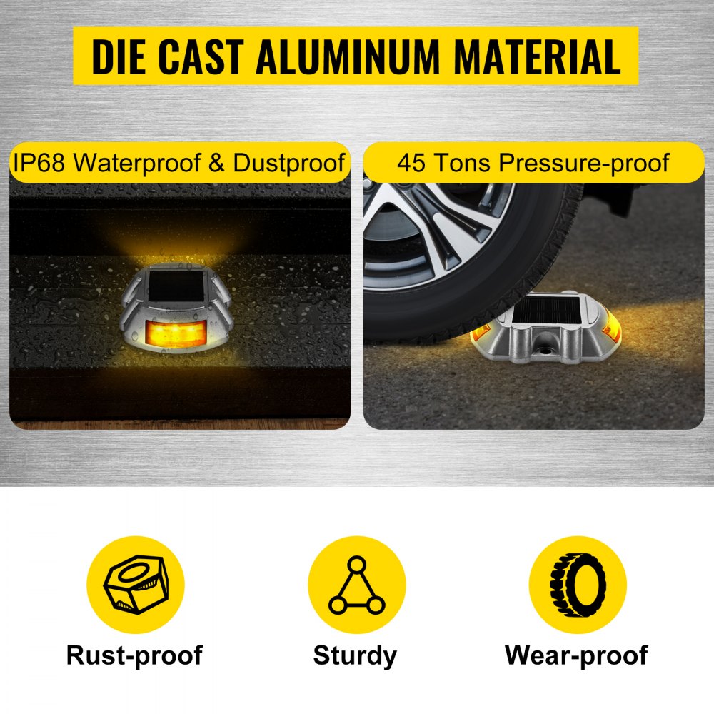 4-Pack Solar Driveway Lights Pathway LED Lights Dock Path Step Garden Road Lamp