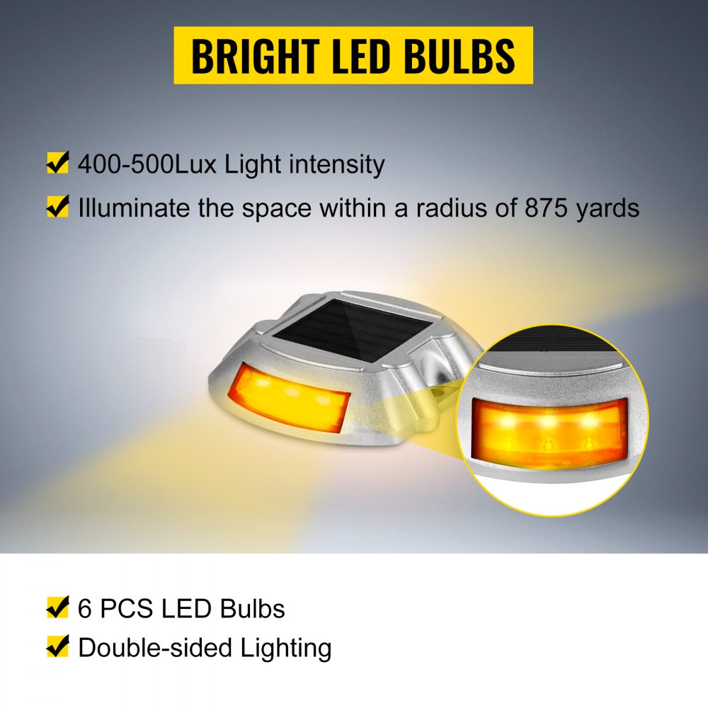 4-Pack Solar Driveway Lights Pathway LED Lights Dock Path Step Garden Road Lamp