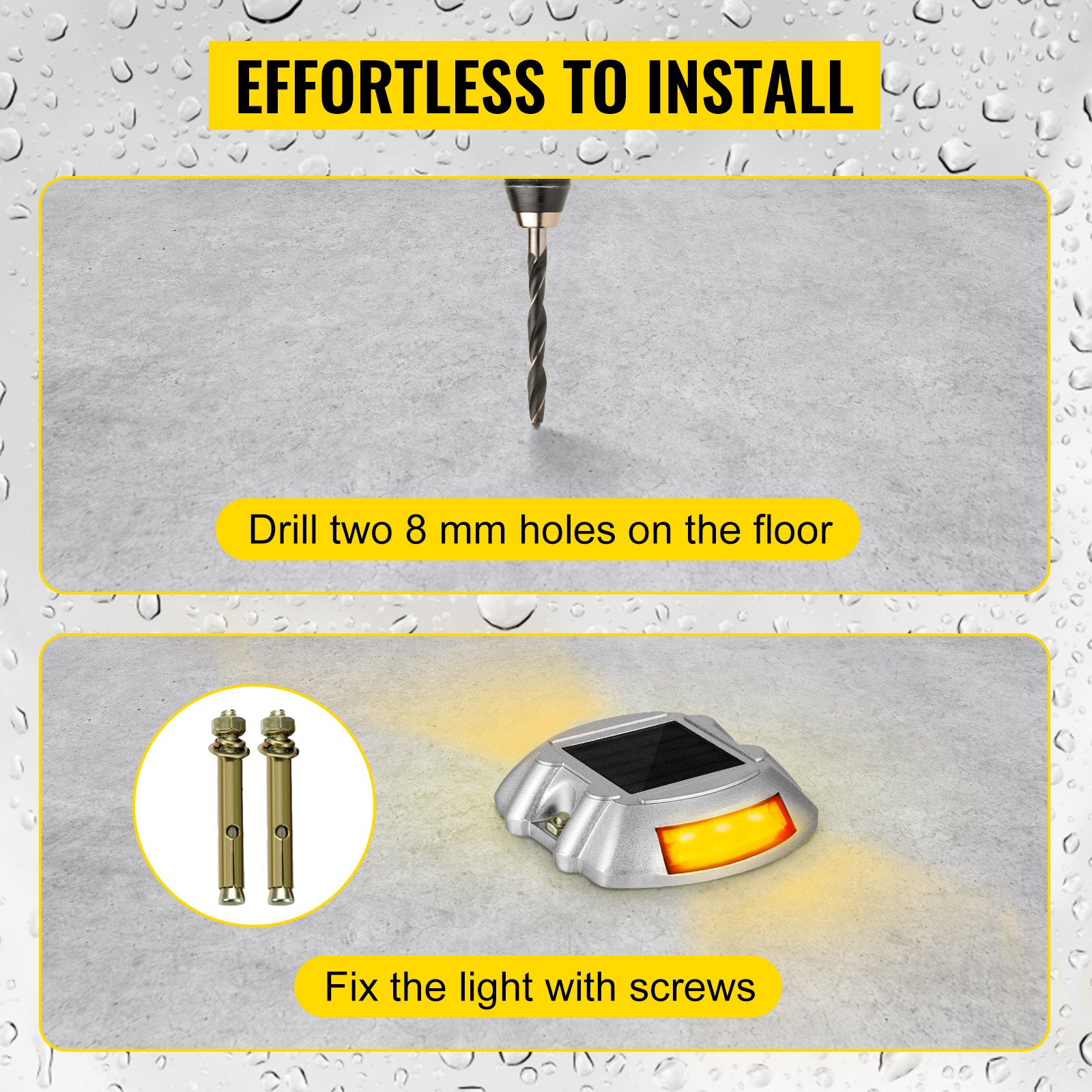 4-Pack Solar Driveway Lights Pathway LED Lights Dock Path Step Garden Road Lamp