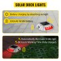 4-Pack Solar Driveway Lights Power LED Lamp Road Stud Path Step Dock Outdoor Red
