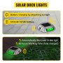 VEVOR 8-Pack Solar Driveway Light LED Road Markers Green for Garden Pathway
