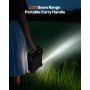 10000mAh Rechargeable Solar Fan LED Lantern 7 Inch Portable Cordless 4W
