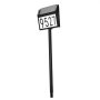 VEVOR Solar Address Sign, 3 Colors House Numbers for Outsides, Waterproof Illuminated LED Address Plaques with Stakes, Wall-Mounted or Floor-Plugged Home Number Sign for Outdoor Yard Garden Street