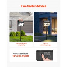 Solar House Numbers Waterproof LED Address Signs Stable for Home Yard Street