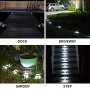 VEVOR Driveway Lights 12-Pack, Solar Driveway Lights Bright White, Solar Deck Lights IP68 Waterproof for Step Sidewalk Garden Ground Pathway Yard