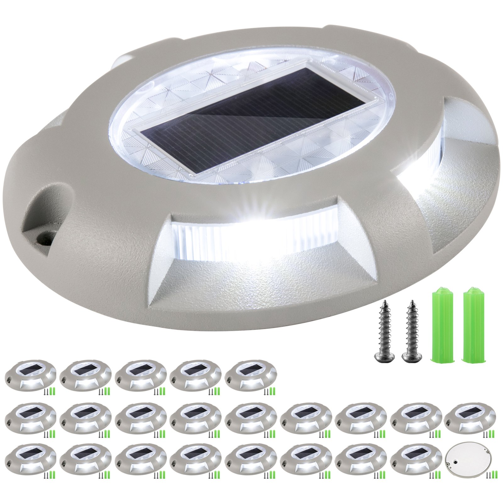 Solar Deck Lights Driveway Lights Solar Deck Light Led 24pack For Sidewalk White