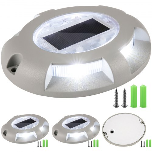 Solar Deck Lights Driveway Lights Solar Deck Light Led 4 Pack for Sidewalk White