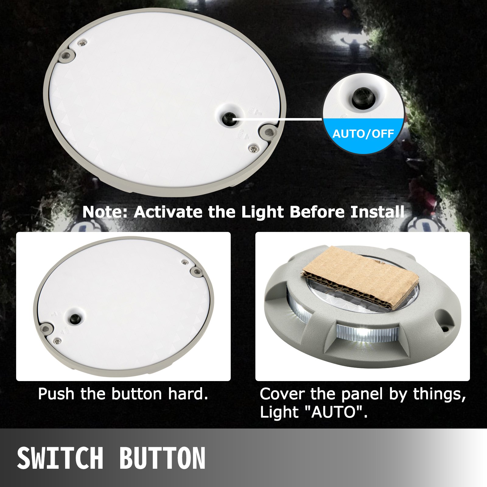 Solar Deck Lights Driveway Lights Solar Deck Light Led 4 Pack for Sidewalk White