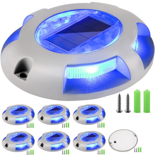 Solar Deck Lights Driveway Lights Solar Deck Light Led 8 Pack For Sidewalk, Blue