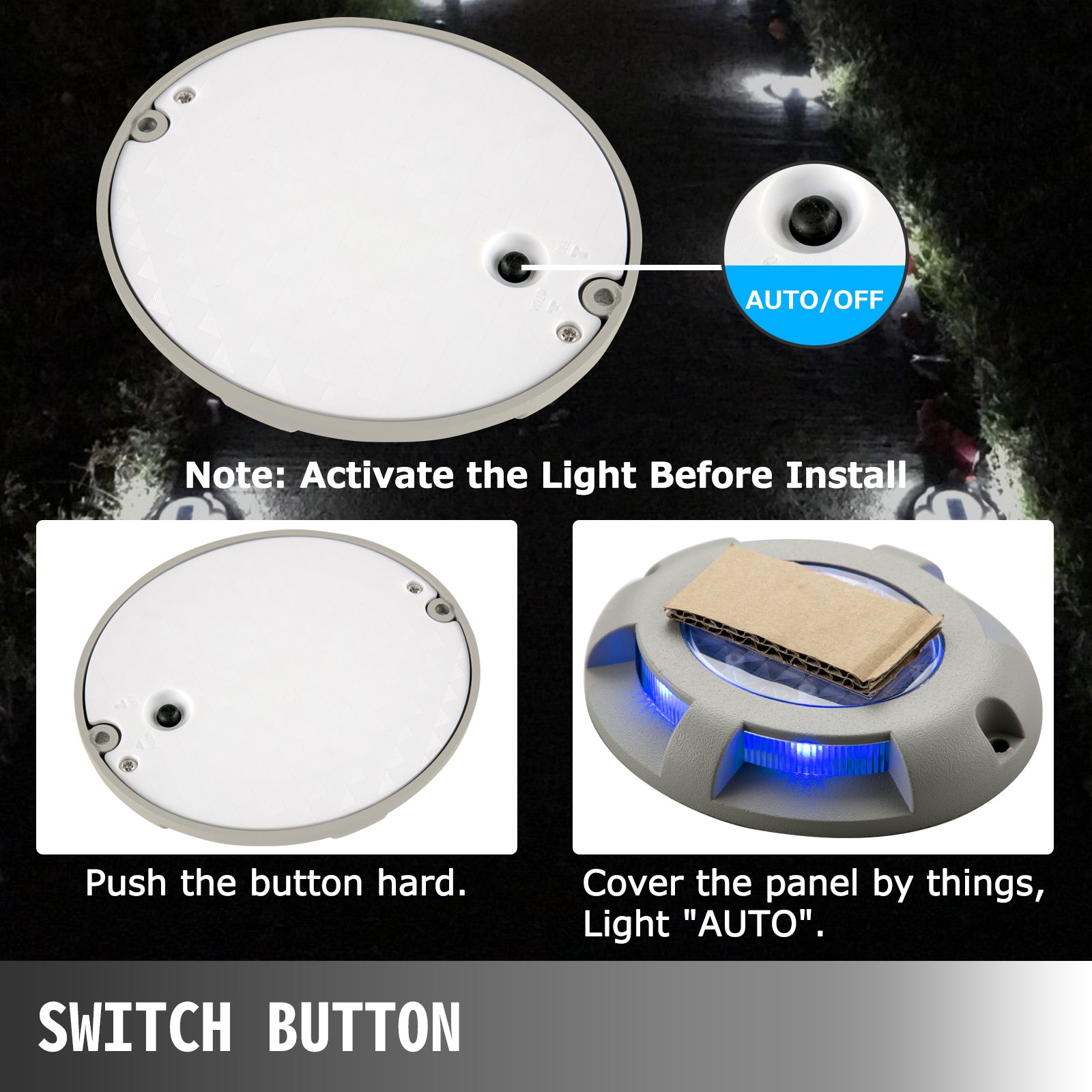 Solar Deck Lights Driveway Lights Solar Deck Light Led 8 Pack For Sidewalk, Blue