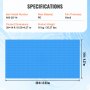 VEVOR Solar Pool Cover, 28 x 14 ft Rectangle Solar Blanket for Pools, Inground Above Ground Swimming Pool Solar Cover, 16 mil Solar Covers Blue