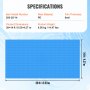 VEVOR Solar Pool Cover, 28 x 14 ft Rectangle Solar Blanket for Pools, Inground Above Ground Swimming Pool Solar Cover, 8 mil Solar Covers Blue