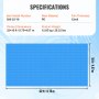 VEVOR Solar Pool Cover, 32 x 16 ft Rectangle Solar Blanket for Pools, Inground Above Ground Swimming Pool Solar Cover, 12 mil Solar Covers Blue
