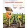 0.3J 8kV Solar Fence Charger 1.86 Miles Electric Fence Energizer for Livestock