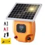 0.3J 8kV Solar Fence Charger 1.86 Miles Electric Fence Energizer for Livestock