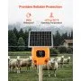 1J 8kV Solar Fence Charger 1.86 Miles Electric Fence Energizer for Livestock