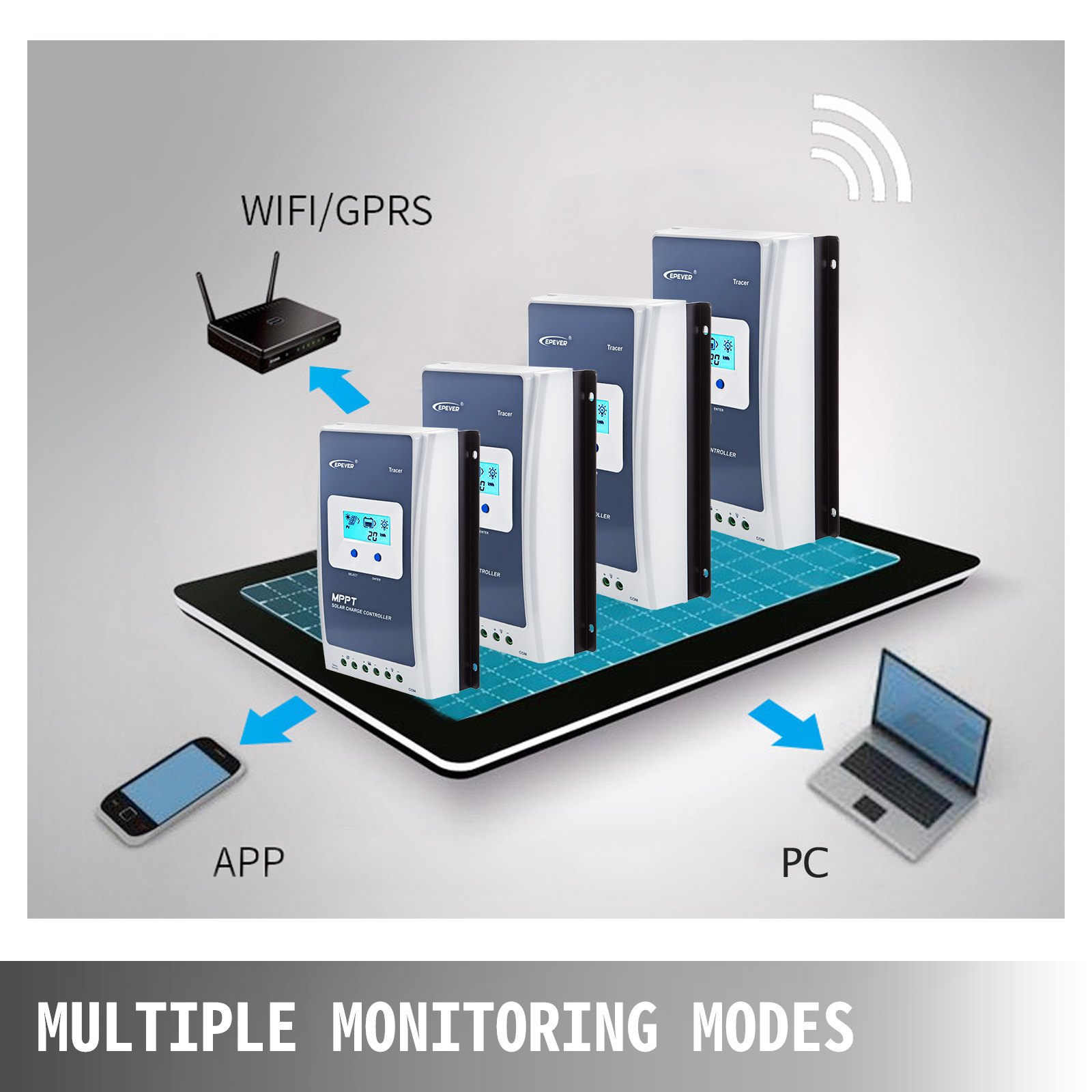 Solar Charge Controller 30 Amp MPPT Charge Controller Solar Panel Controller