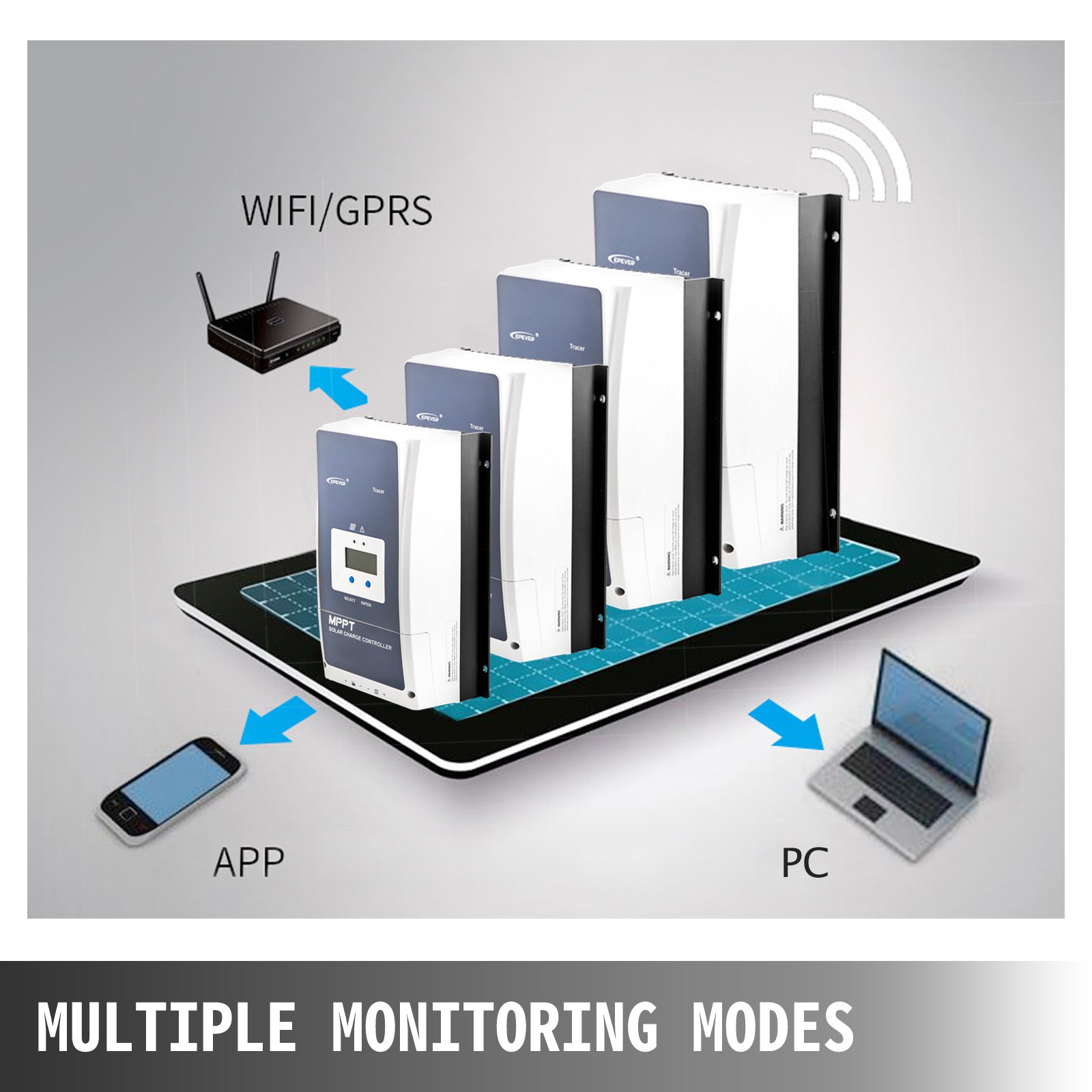 80A Amp Solar Panel Regulator Charge Controller Solar Charge MPPT Solar Panel