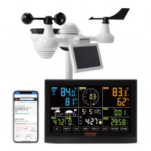 VEVOR 7-in-1 Wireless Weather Station, 7.5 in Large Color Display
