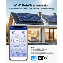 5-in-1 Wi-Fi Weather Station with 7.5-Inch VA Display Wireless Outdoor Sensor