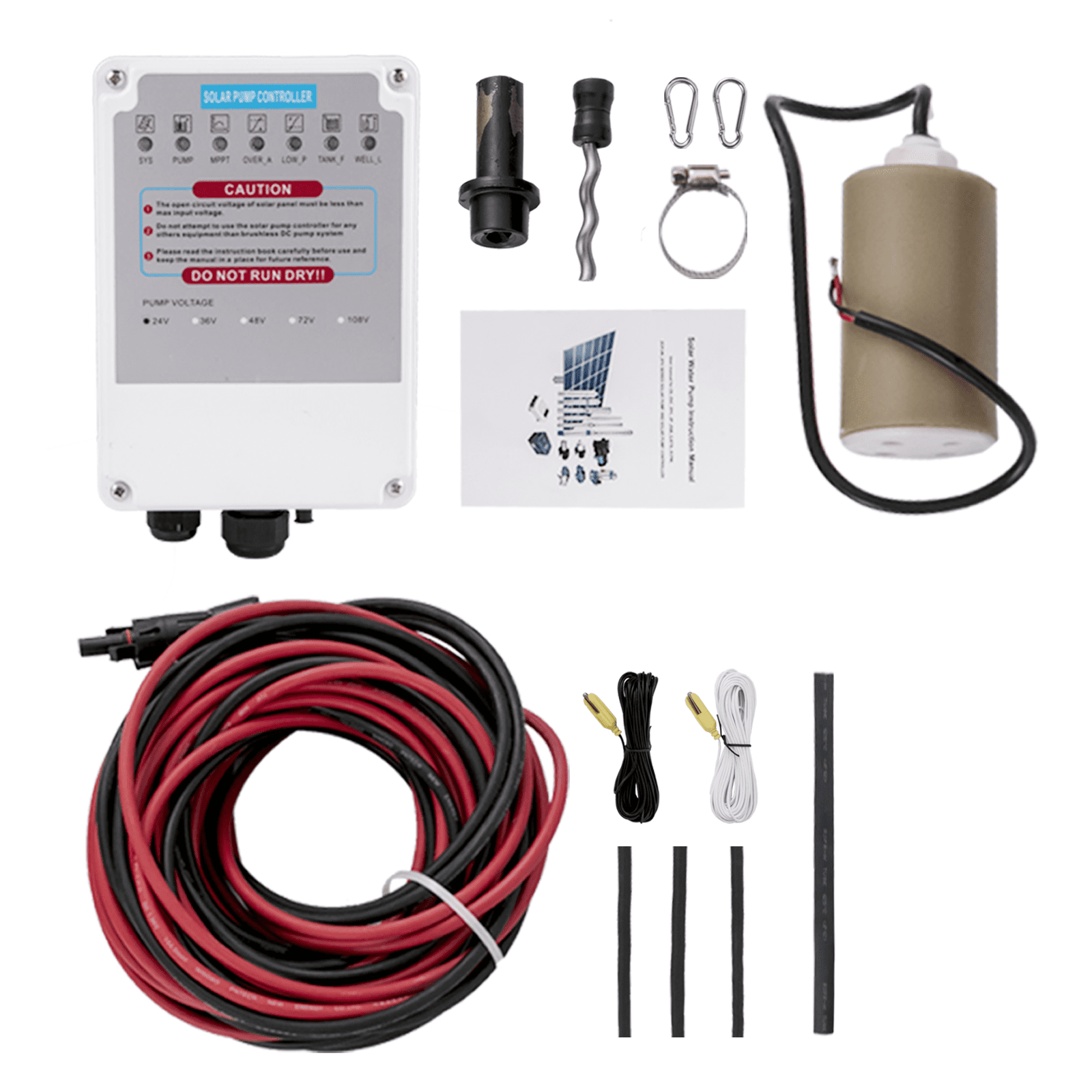 VEVOR Solar Deep Well Pump Submersible Well Pump Kit 48 V 316 Stainless Steel