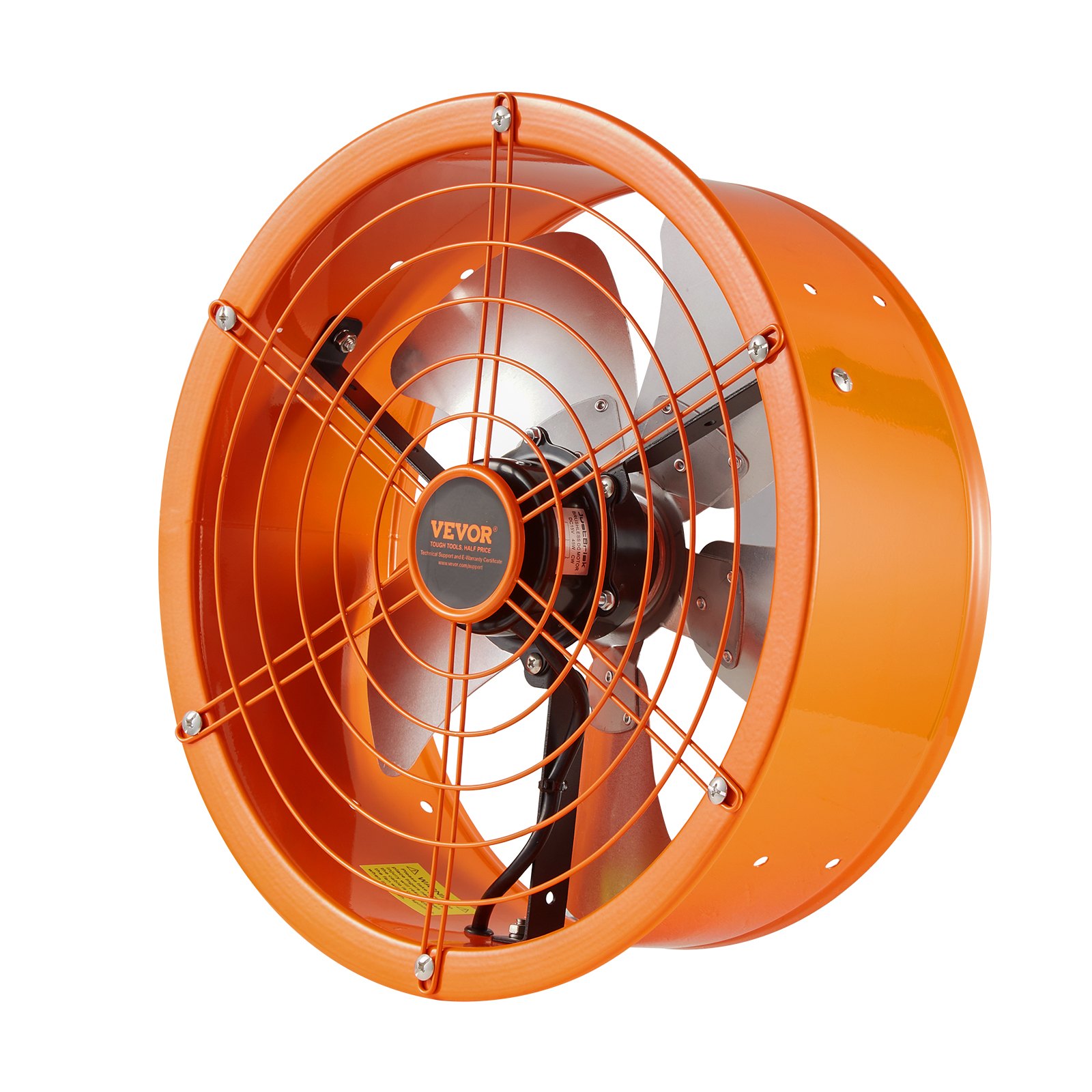 VEVOR Gable Mount Fan, 14 Inch Solar Power Attic Exhaust Fan with Adjustable Thermostat & Outer Mesh, 1300 CFM House Ventilator Cool Upto 1850 Sq.Ft, Quiet Ventilation for Roof, Garage, Shop, Black