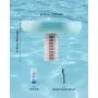 VEVOR Solar Pool Ionizer, Hexagon Copper Pool Ionizer Up to 170343 L, Floating Automatic Water Cleaner and Purifier, Chlorine Free Water, with Copper Anode, Spring, Brush and Filter for Pools & Spas