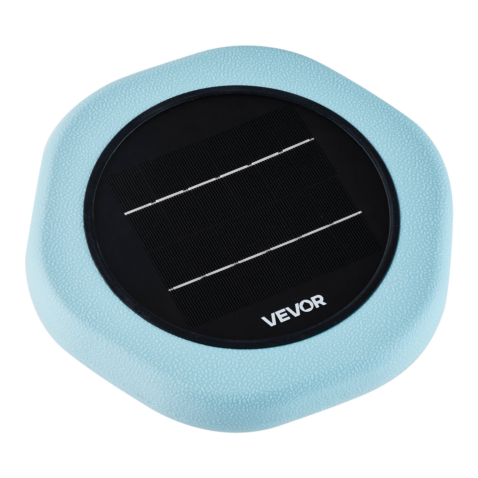 VEVOR Solar Pool Ionizer, Hexagon Copper Pool Ionizer Up to 170343 L, Floating Automatic Water Cleaner and Purifier, Chlorine Free Water, with Copper Anode, Spring, Brush and Filter for Pools & Spas