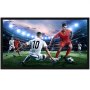 soccer match in a stadium on a VEVOR projector screen.