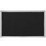 VEVOR projector screen with a white frame and black surface.