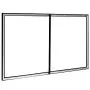 VEVOR Projector Screen Fixed Frame 135inch Diagonal 16:9 Movie Projector Screen 4K HD with Aluminum Frame Projector Screen Wall Mounted for Home Theater Office