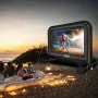 VEVOR Inflatable Movie Screen, 14 FT Inflatable Projector Screen for Outside with Blower and Carrying Bag, Front/Rear Projection, Oxford Fabric Blow Up Screen for Outdoor Parties Backyard Movie Night