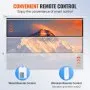 VEVOR Motorized Projector Screen 100 inch, 16:9 4K 1080 HD Automatic Projection Screen, Electric Projector Screen with Remote Control, Wall Mount Movie Screen for Family Home Office Theater