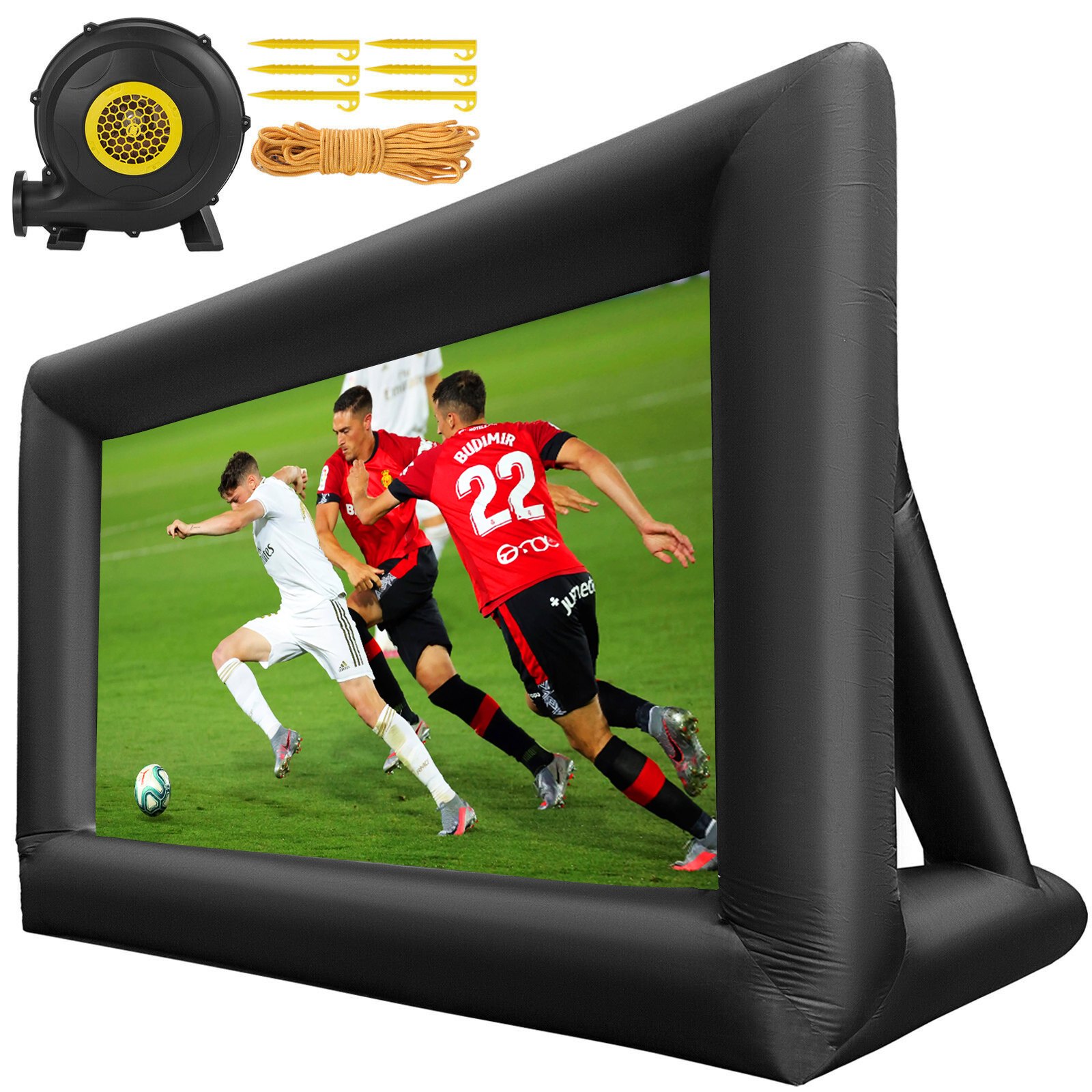3mx5m Huge Inflatable Movie Screen 3D Portable Projector Screen for Outdoor Theater