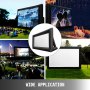 13.5x6.8ft Huge Inflatable Movie Screen 3D Portable Projector Screen for Outdoor Theater（without Blower）