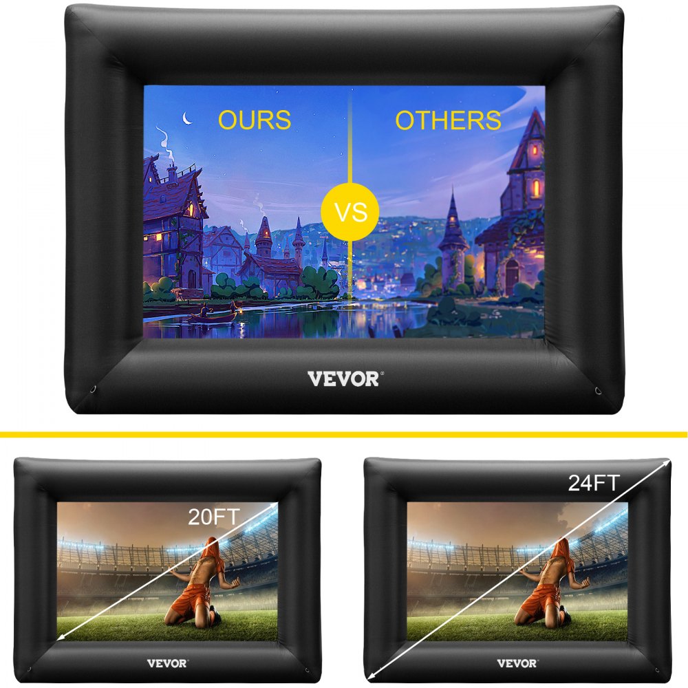 VEVOR Inflatable Movie Screen Inflatable Projector Screen 7.2 m Outdoor Theater