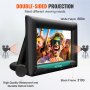 VEVOR inflatable movie screen with double-sided projection and waterproof frame.