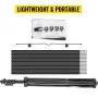 VEVOR Tripod Projector Screen with Stand 80 inch 16:9 4K HD Projection Screen Stand Wrinkle-Free Height Adjustable Portable Screen for Projector Indoor & Outdoor for Movie, Home Cinema, Gaming, Office