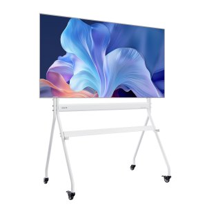 Fydeamer Universal Tripod Easel TV Stand For 32-65 Inch LED LCD Screen Flat Curved Screen, Height Adjustable Studio TV Display Stand With 140° Swivel For Bedroom, Living Room, Corner TV Stand