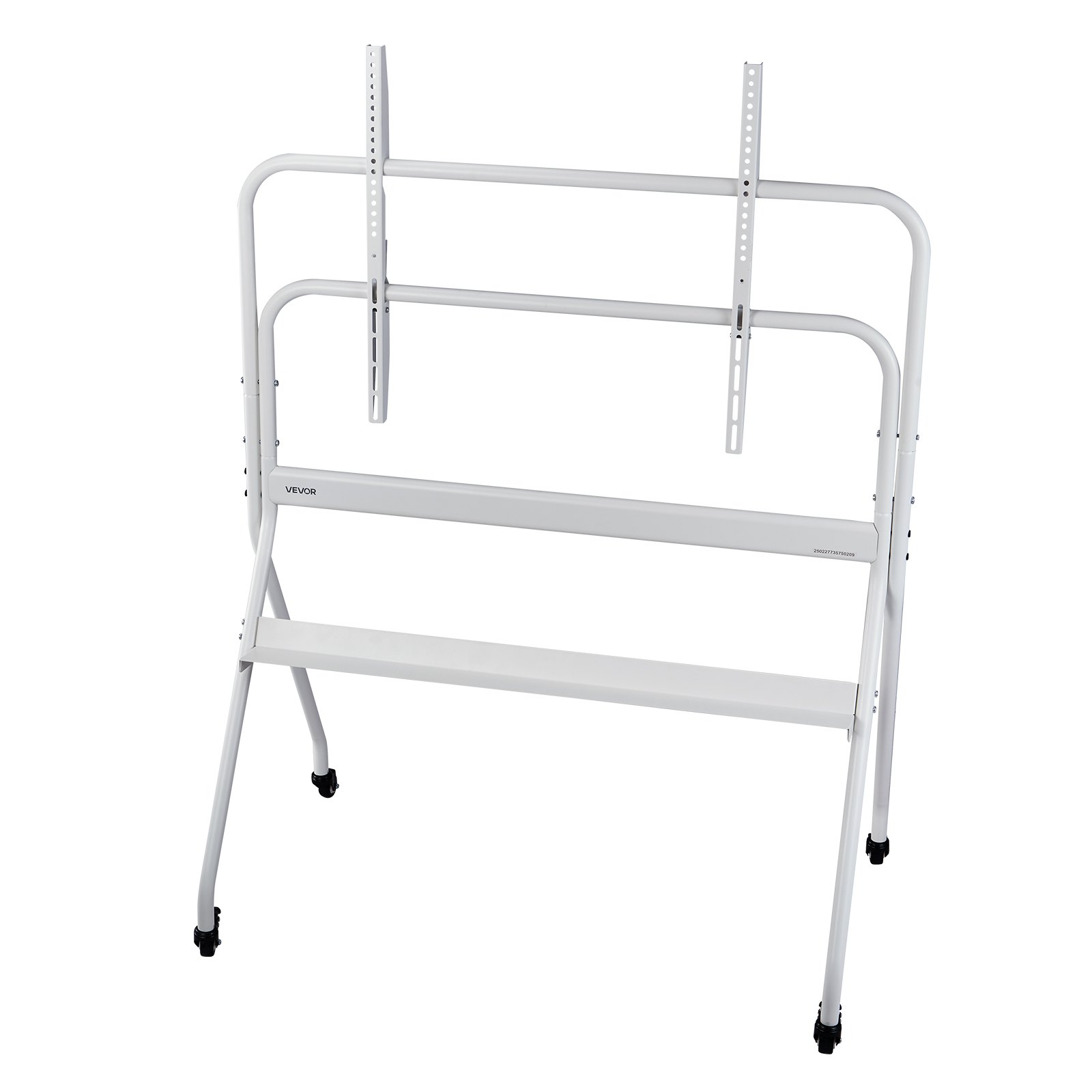 VEVOR Rolling TV Stand, Mobile TV Cart for 35-100 Inch LED/LCD/OLED Flat/Curved TVs, Portable Monitor Stand with Wheels Hold up to 198 lbs for Living Room, Bedroom, Office, Outdoor, Max VESA 800x600mm
